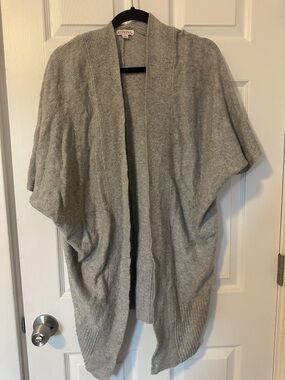 Merona Light Gray Open-Front Knit Cardigan